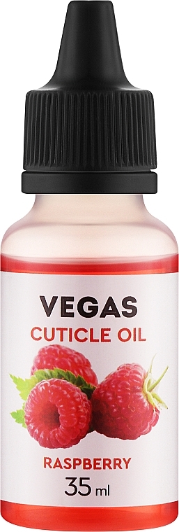 Олія для кутикули "Малина" - Vegas Nail Lacquer Cuticle Oil Raspberry — фото N1