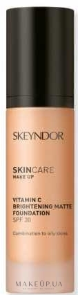 Матирующая основа для макияжа с витамином С SPF30 - Skeyndor SkinCare Make Up Vitamin C Brightening Matte Foundation  — фото 03