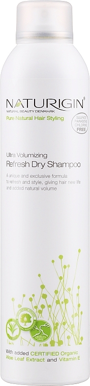 Сухий шампунь для волосся - Naturigin Ultra Volumizing Refresh Dry Shampoo — фото N1