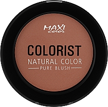 Рум'яна для обличчя - Maxi Color Colorist Natural Color Pure Blush — фото N1
