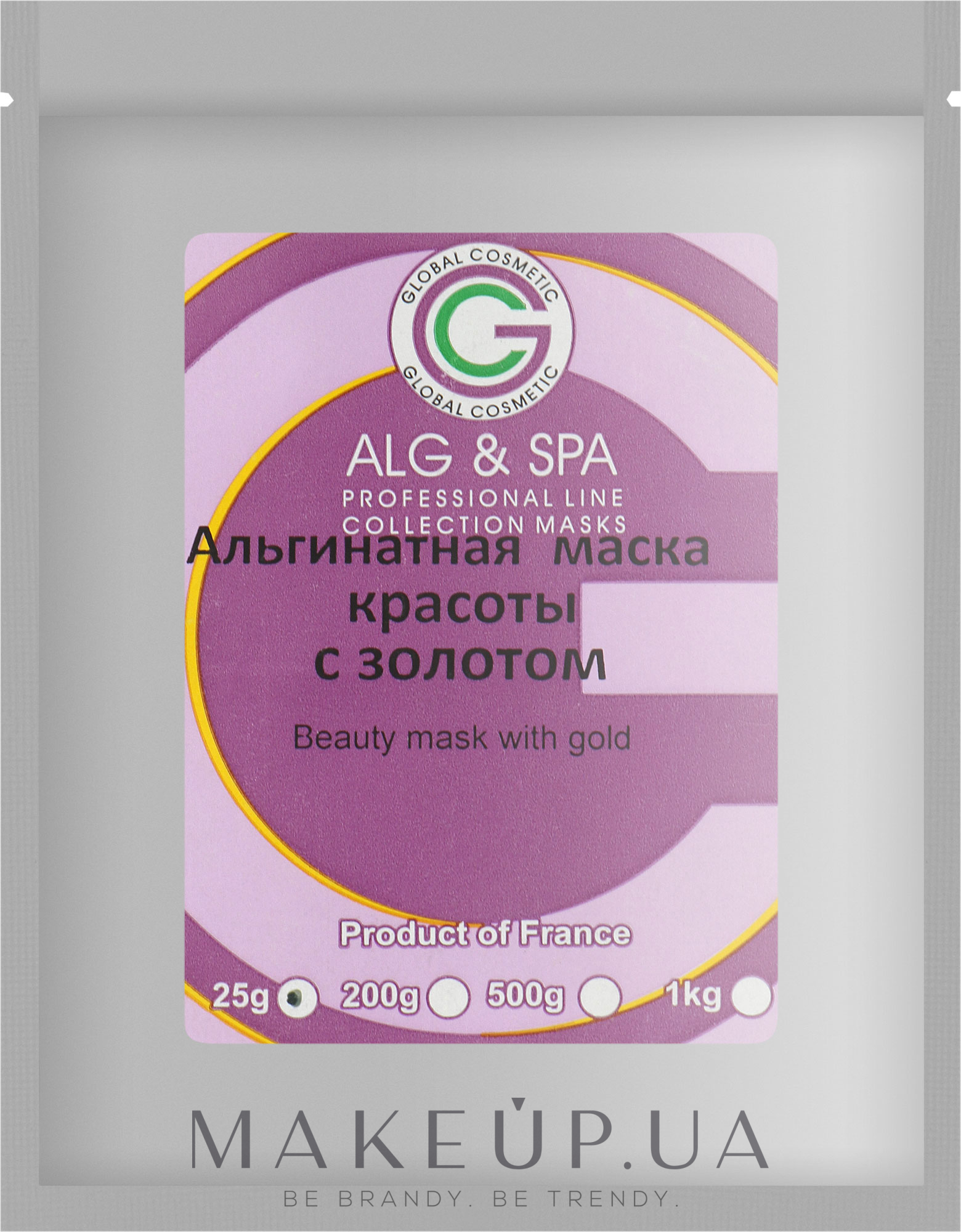 Альгінатна маска стимулювальна для обличчя і тіла - ALG & SPA Professional Line Collection Masks Stimulating Peel off Mask — фото 25g
