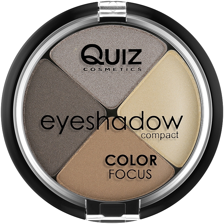 Тіні для повік, чотири кольори - Quiz Cosmetics Color Focus Eyeshadow 4 — фото N2