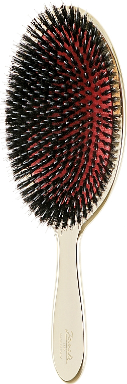 Щітка для волосся з натуральною щетиною середня, 22М, золота - Janeke Gold Hairbrush