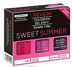 Парфумерія, косметика Набір лаків - Revlon Colostay Gel Envy Sweet Summer Set (nail/polish/2x15ml + top/coat/15ml)