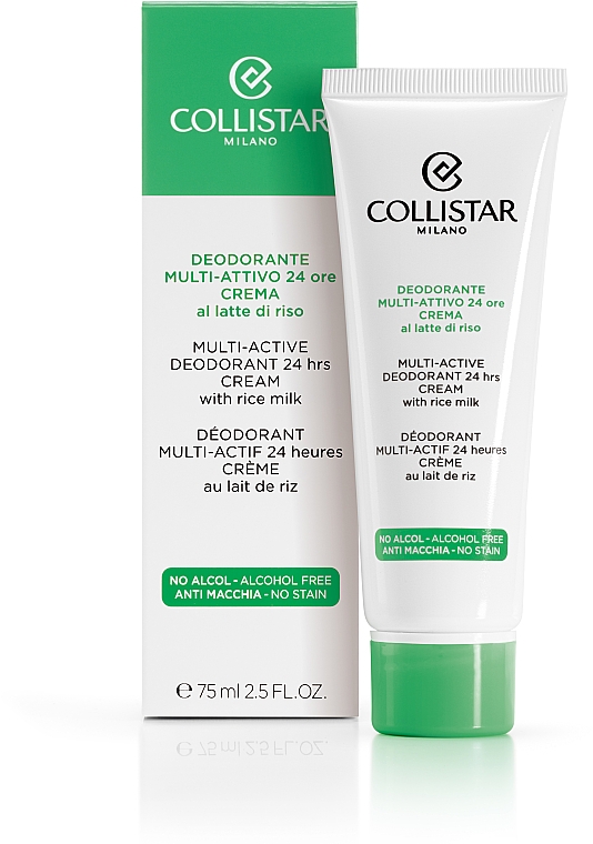 Мультиактивний крем-дезодорант - Collistar Multi-Active Deodorant 24 Hours Cream — фото N2