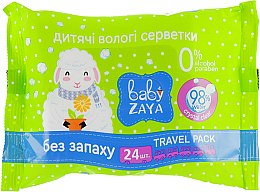 Парфумерія, косметика Вологі серветки "Без аромату" - Baby Zaya