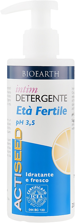 Гель для інтимної гігієни - Bioearth Actiseed Intimate Wash Gel Reproductive Phase — фото N2