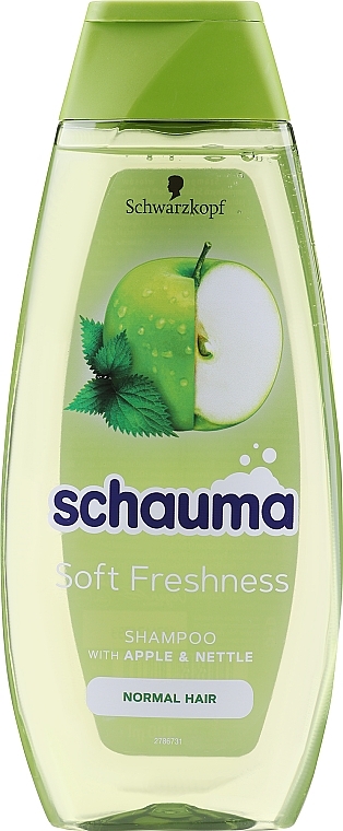 Шампунь для нормальных волос "Зеленое яблоко и крапива" - Schauma Clean & Fresh Shampoo With Green Apple & Nettle — фото N1