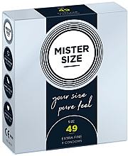 Духи, Парфюмерия, косметика Презервативы латексные, размер 49, 3 шт - Mister Size Extra Fine Condoms