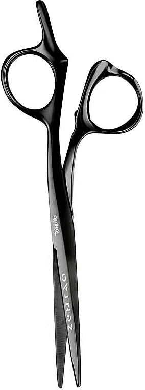 Ножницы парикмахерские прямые 9043, 13.97 см, черные - Tondeo Zentao Black Offset 5.5" — фото N1