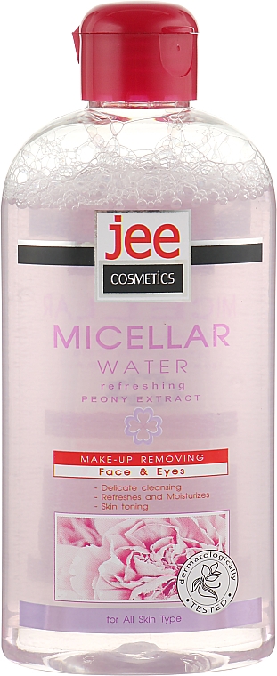 Освіжальна міцелярна вода з екстрактом півонії - Jee Cosmetics Micellar Water — фото N1