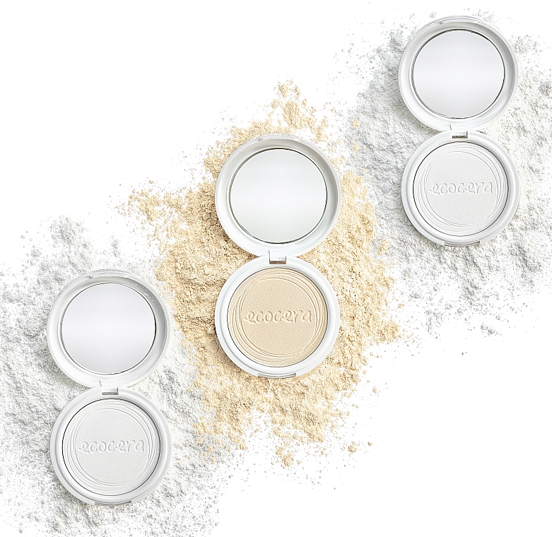 Матирующая прессованая рисовая пудра для лица - Ecocera Rice Face Powder — фото N5