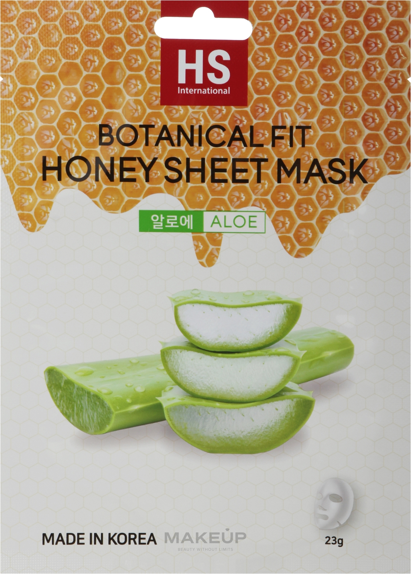Маска тканевая для лица "Алоэ и Мед" - V07 Botanical Fit Honey Sheet Mask Aloe — фото 23g