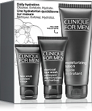 Духи, Парфюмерия, косметика Набор для ежедневного увлажнения кожи для мужчин - Clinique For Men Daily Hydration Set (f/wash/50ml + f/scr/30ml + f/lot/100ml)