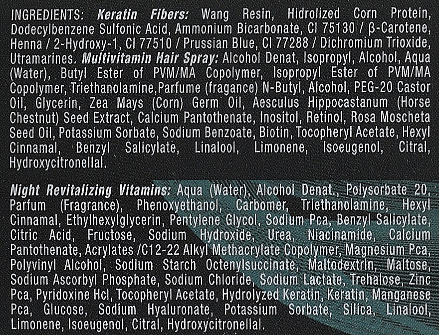 Набор - The Cosmetic Republic Goodbye Baldness Auburn (h/spr/100ml + h/keratin fibers/12.5g + h/comb/1pc + h/vit comp/125ml) — фото N3