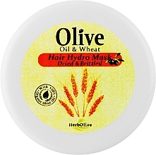 Парфумерія, косметика Маска для сухого волосся із пшеницею та олією оливи - Madis HerbOlive Hydro Hair Mask Olive Oil & Wheat (міні)