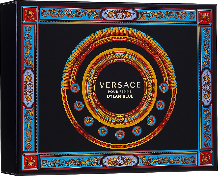 Versace Pour Femme Dylan Blue - Набір (edp/50ml + b/l/50ml + s/g/50ml) — фото N1