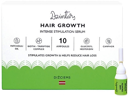 Сыворотка интенсивная для стимуляции роста волос - Dzintars Dizciems Hair Serum — фото N1