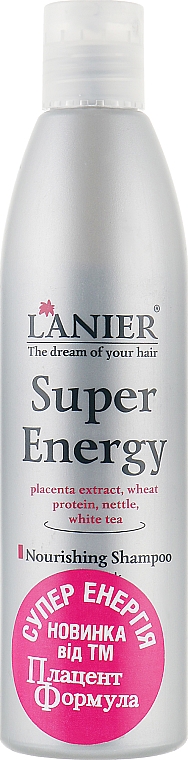 Шампунь "Супер енергія" з плацентою для ослабленого та тьмяного волосся - Placen Formula Lanier Super Energy Shampoo — фото N2