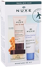 Парфумерія, косметика Набір - Nuxe Moisture Me Kit (h/cr 30ml + f/cr/30ml + lip/balm/15g)