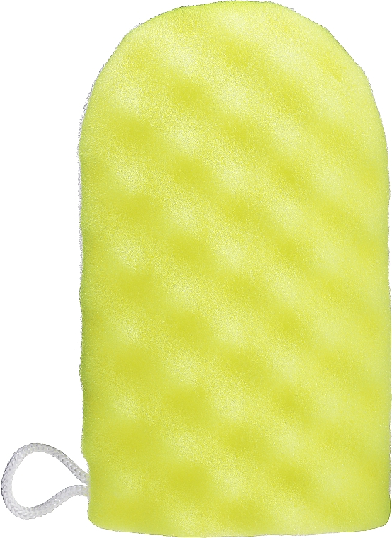 Перчатка-мочалка, желтая - LULA — фото N1