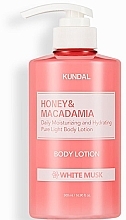 Лосьйон для тіла "White Musk" - Kundal Honey & Macadamia Light Body Lotion  — фото N1