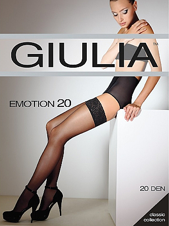 Чулки для женщин "Emotion" 20 Den, bianco - Giulia — фото N1