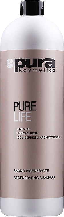 Восстанавливающий шампунь для всех типов волос - Pura Kosmetica Pure Life Regenerating Shampoo — фото N3