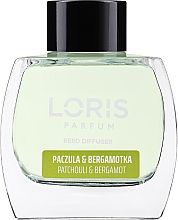 Аромадиффузор "Пачули и бергамот" - Loris Parfum Patchouli & Bergamot Reed Diffuser — фото N3