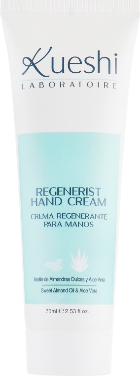 Крем для рук с алоэ вера и сладким миндалем - Kueshi Regenerist Hand Cream