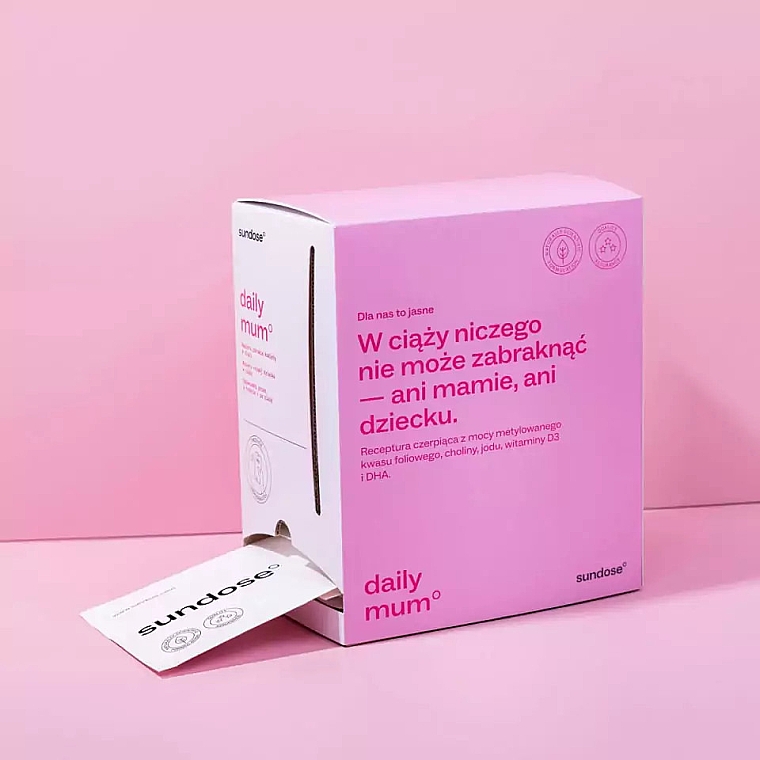 Харчова добавка «Daily Mum Orange» для вагітних - Sundose Suplement Diety — фото N2