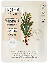 Парфумерія, косметика Тканинна маска для обличчя - Iroha Nature Purifying Tea Tree + Hyaluronic Acid Sheet Mask