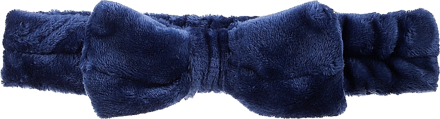 Ободок для волос с бантом, темно-синий - Yeye — фото N1