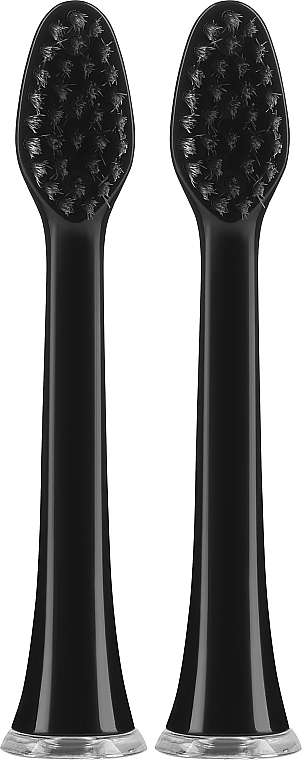Сменные насадки для электрической зубной щетки, черные, 2 шт - Smiley Pro White Carbon Clean — фото N1