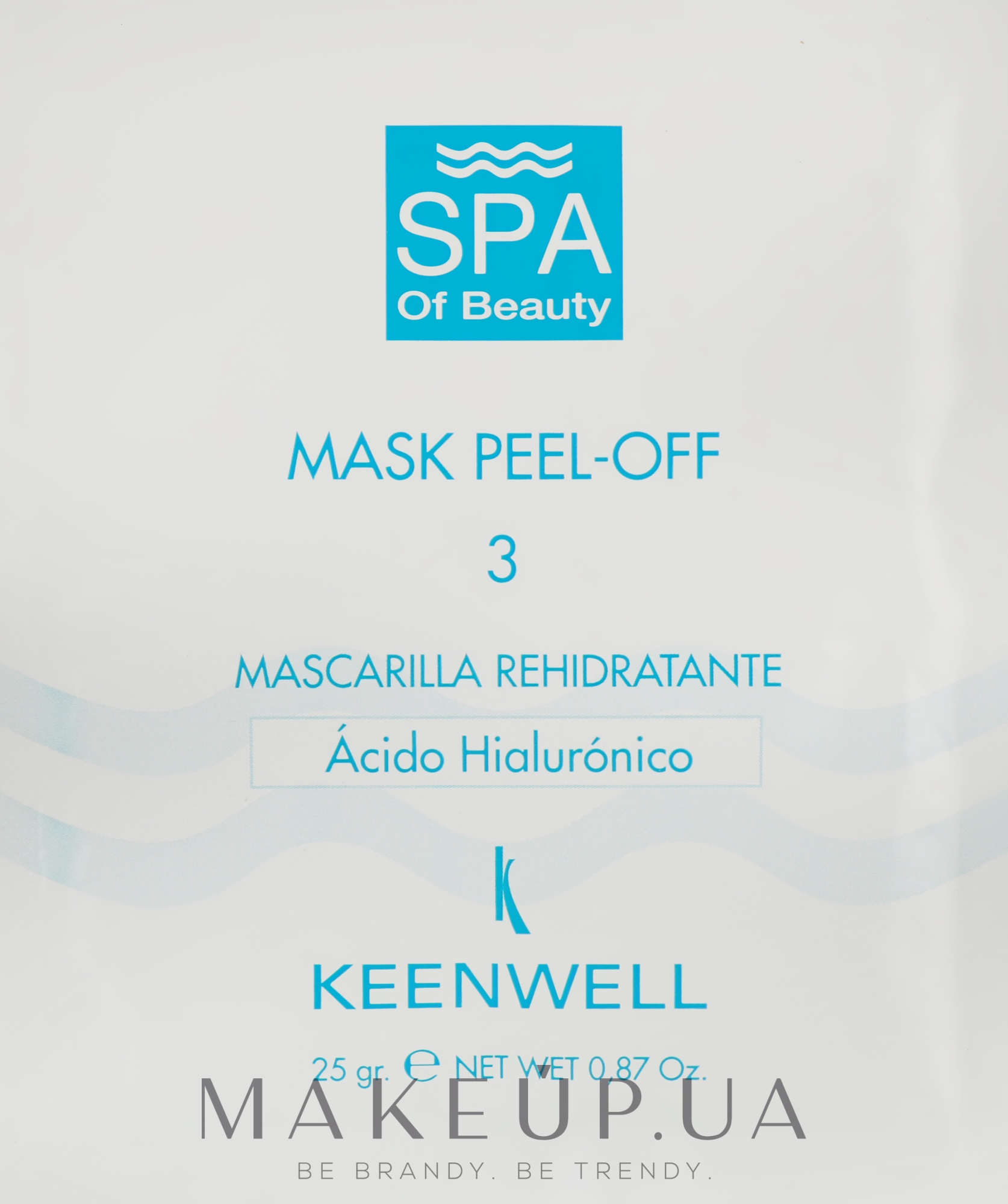 Суперувлажняющая СПА-маска № 3 - Keenwell SPA of Beauty-Mask Peel-Off 3 — фото 25g
