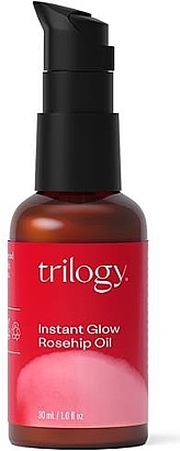 Олія шипшини для миттєвого сяйва обличчя - Trilogy Instant Glow Rosehip Oil — фото N1