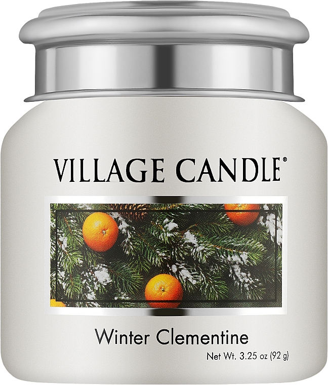 Ароматическая свеча в банке "Зимний клементин" - Village Candle Winter Clementine — фото N1