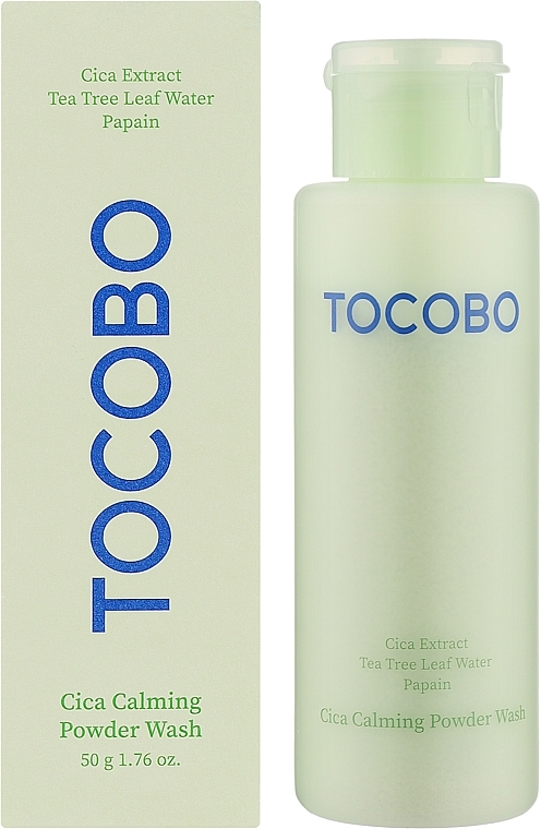 Ензимна пудра для глибокого очищення чутливої шкіри - Tocobo Cica Calming Powder Wash — фото N2