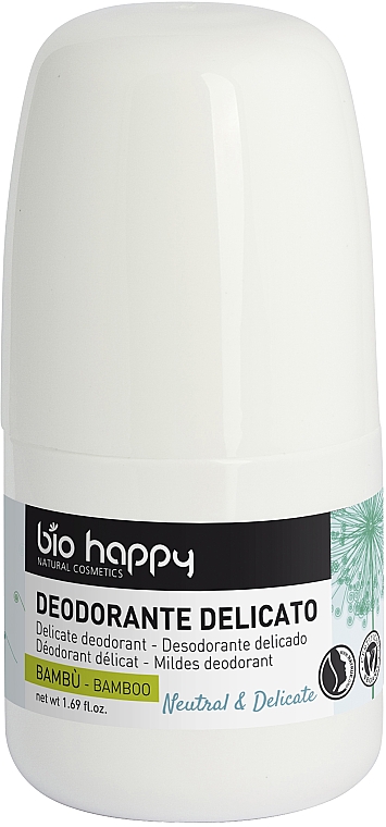 Дезодорант для тіла "Бамбук" - Bio Happy Neutral & Delicate Roll-On Deodorant Bamboo — фото N1