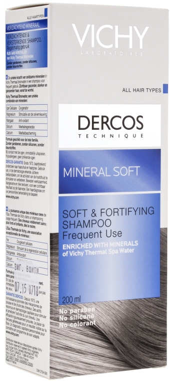 Відновлюючий шампунь з мінералами для зміцнення волосся - Vichy Mineral Soft Shampooing