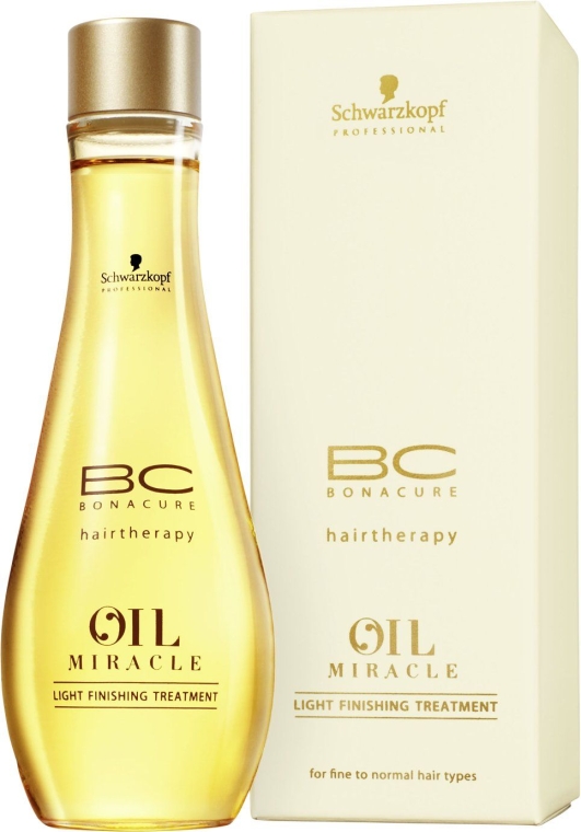 Маска-масло для тонких и нормальных волос - Schwarzkopf Professional ВС Bonacure Oil Miracle Light Finishing Treatment