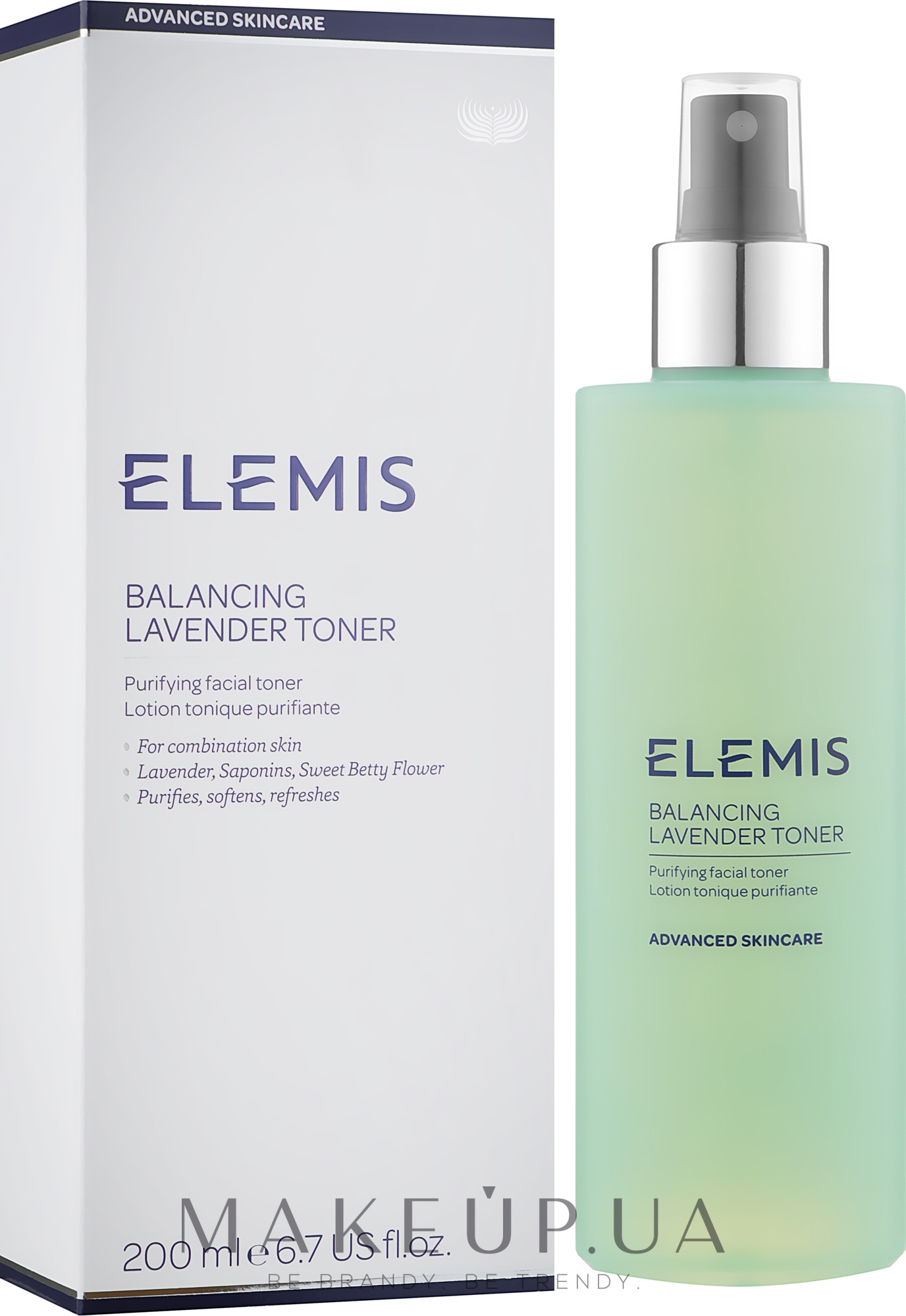 Тоник для комбинированной кожи лица с экстрактом лаванды - Elemis Balancing Lavender Toner — фото 200ml