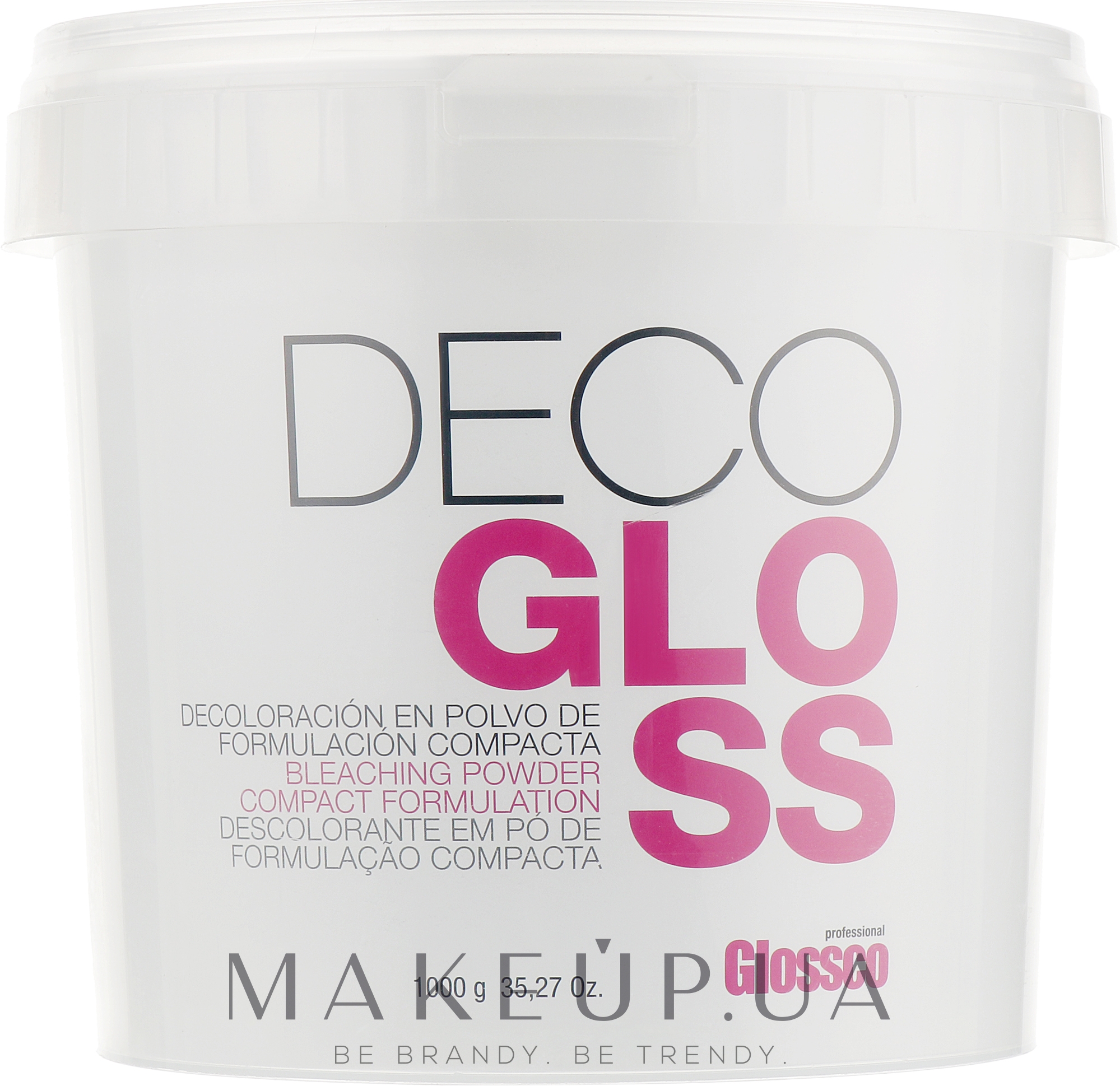Освітлювальна пудра для волосся - Glossco Color Decogloss — фото 1000g