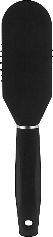 Масажна щітка для волосся чорного кольору, 23см - Titania Salon Professional — фото N2