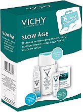 Духи, Парфюмерия, косметика УЦЕНКА Набор в путешествие - Vichy Slow Age (micel/water/100ml + gel/10ml + fluid/3ml + cr/mask/2ml) *