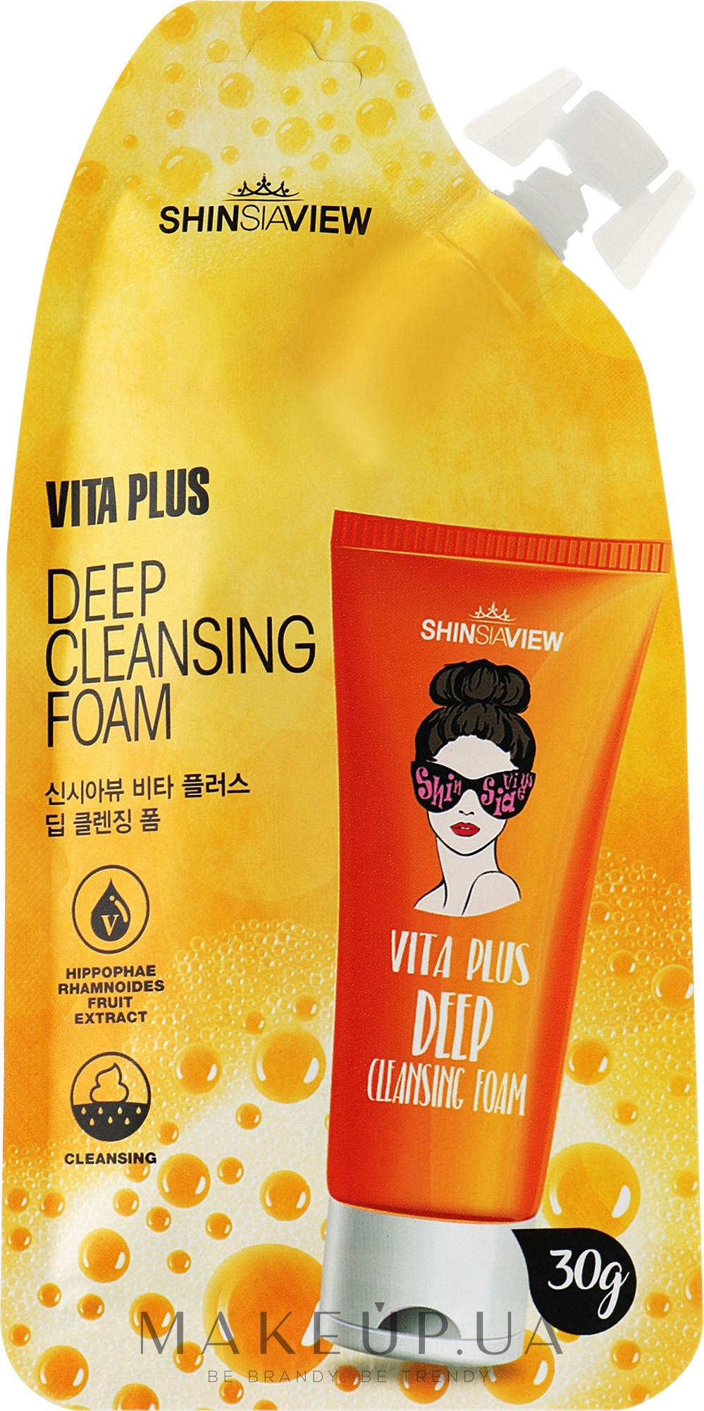 Пінка для вмивання - Shinsiaview Vita Plus Deep Cleansing Foam — фото 30g