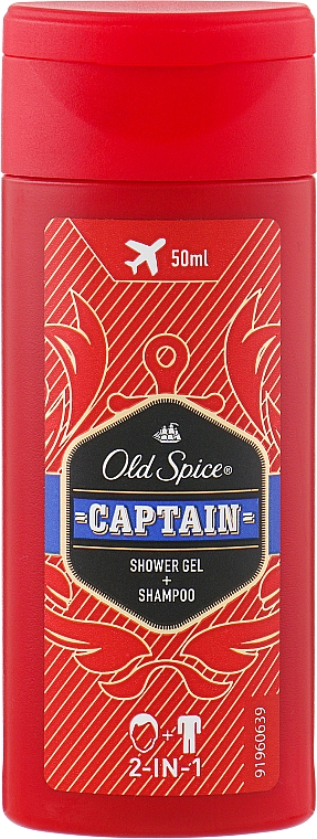 Гель-шампунь для душа - Old Spice Captain Shower Gel + Shampoo