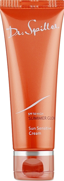 Солнцезащитный крем для лица - Dr. Spiller Summer Glow Sun Sensitive Cream SPF50 (мини) — фото N1