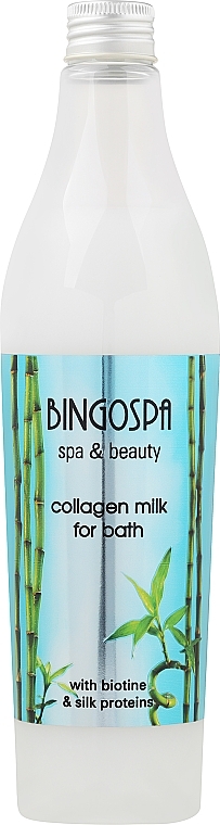 Молочко для ванны коллагеновое c протеинами шелка - BingoSpa Collagen Milk Bath SPA With Silk Proteins
