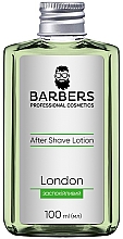 Успокаивающий лосьон после бритья - Barbers London Aftershave Lotion — фото N1